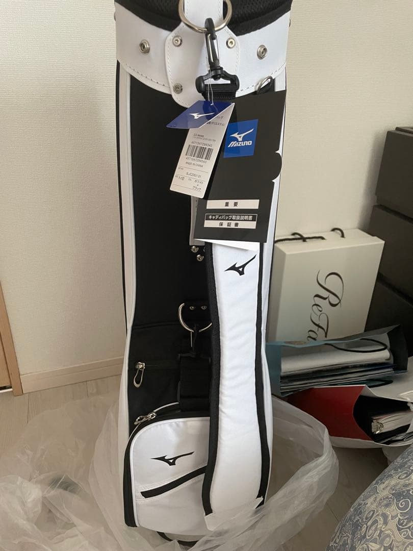 Mizuno ゴルフバッグ ホワイト ブラック