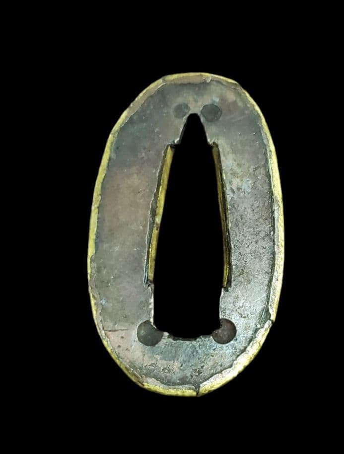 金着せ切羽　二枚一組　武具