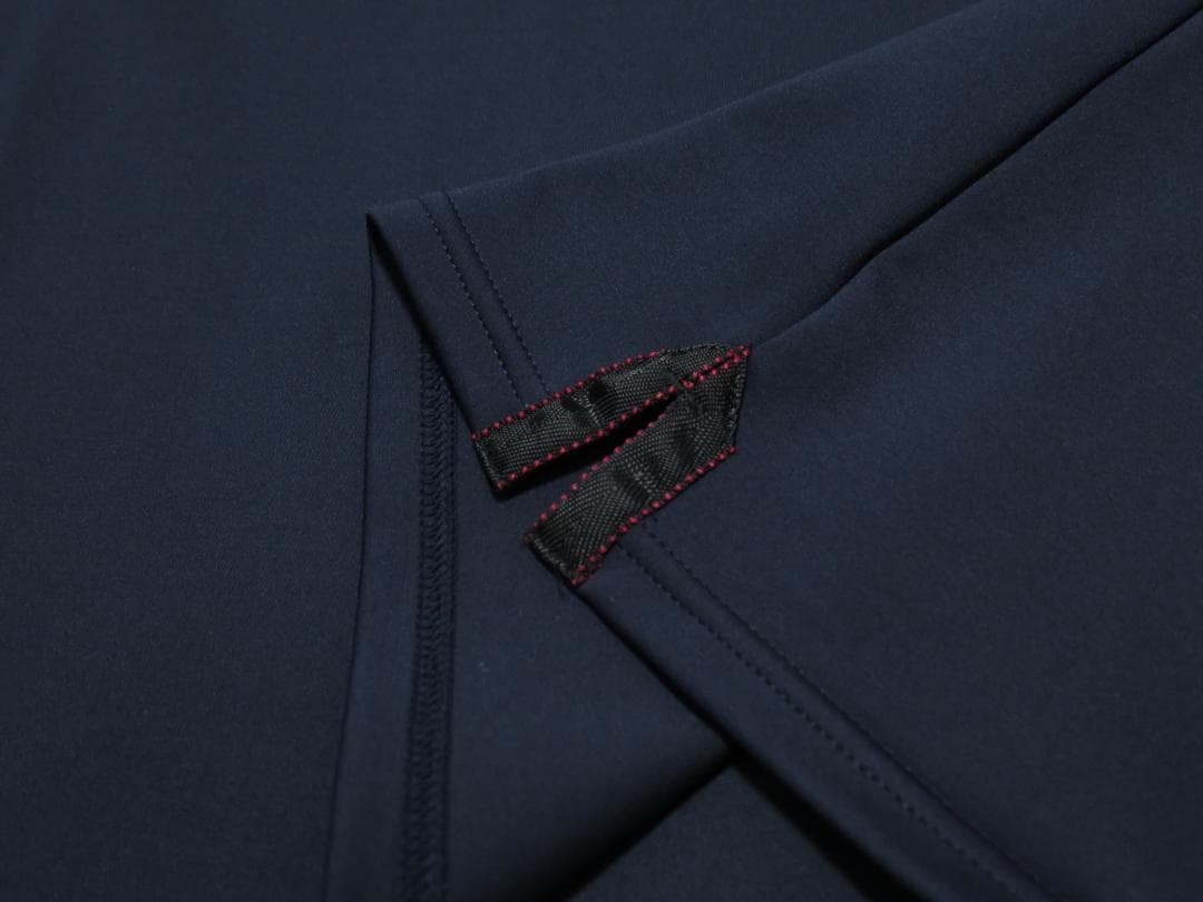 ⓁBRIEFING GOLF ブリーフィングゴルフ 背面ロゴハーフジップシャツ紺