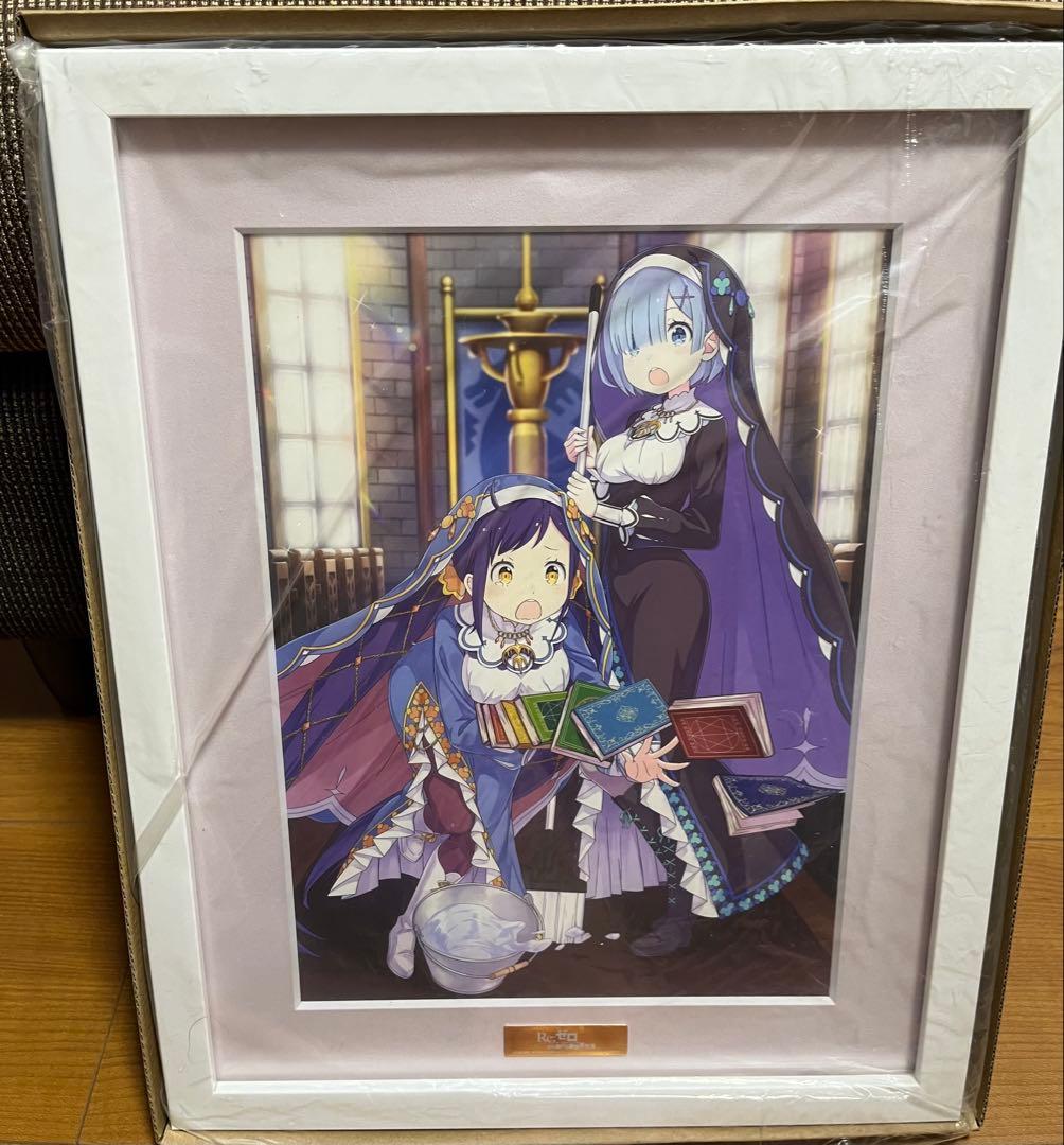 MF文庫J20周年記念 リゼロ アクリル額装入り複製原画
