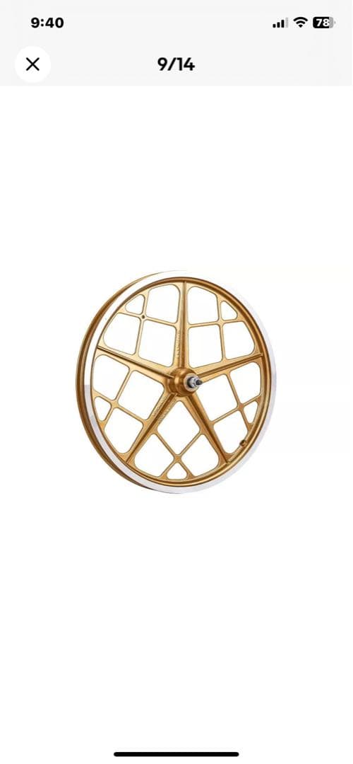 mon Motomag III ゴールドホイール