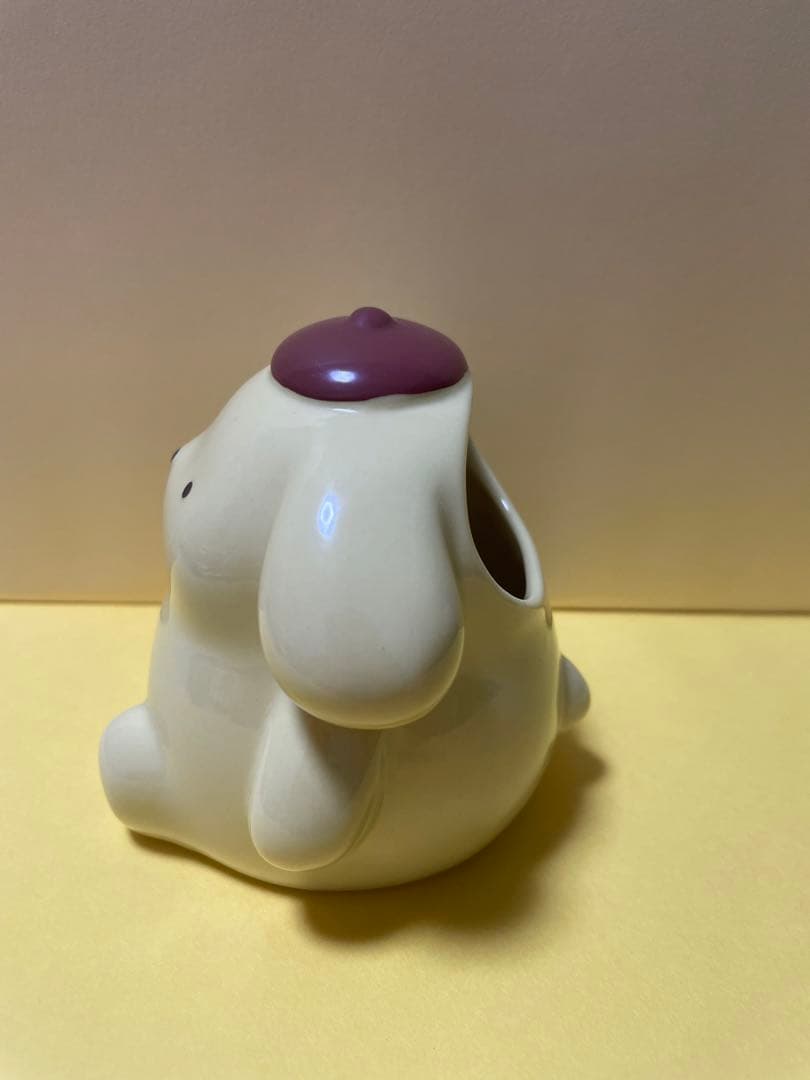 ポムポムプリン　陶器製 小物入れ　ペン立て　2000年製