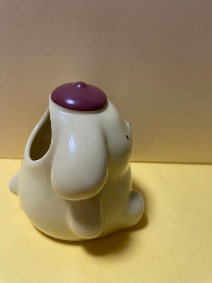 ポムポムプリン　陶器製 小物入れ　ペン立て　2000年製