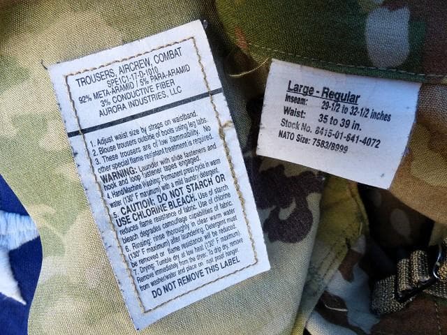 レア 実物 OCP ヘリクルートラウザー L-R エアクルー　 A2CU 743