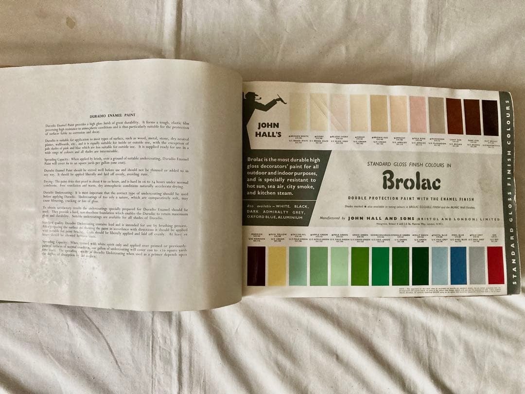 ビンテージ壁紙資料本(1957年WALPAMUR社)