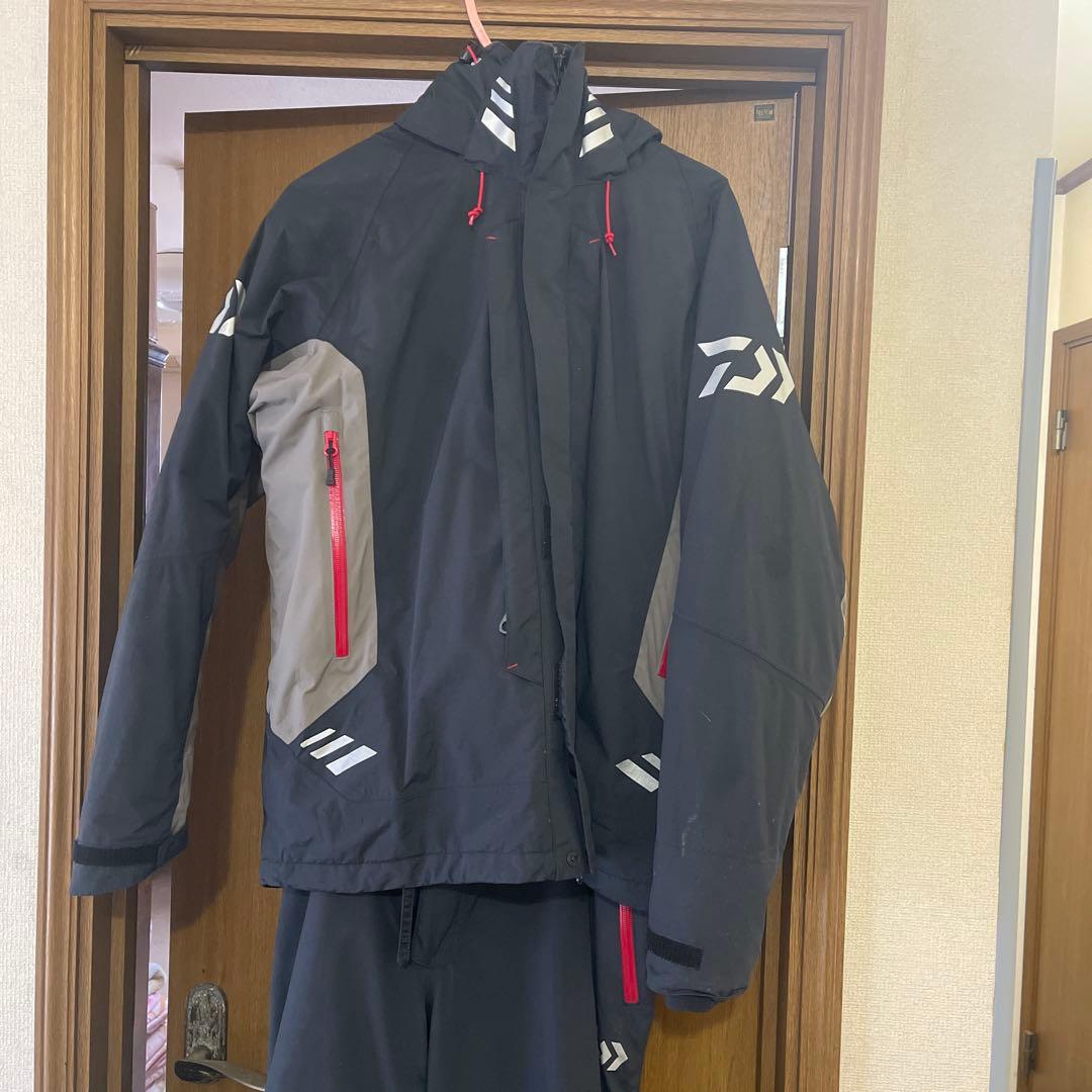ダイワ　レインマックス　レインウェア ブラック/グレー サイズL DW-3407