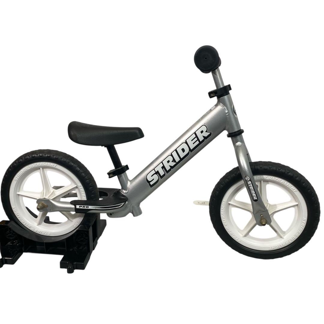【動作良好】STRIDER PROバランスバイク 12インチ シルバー