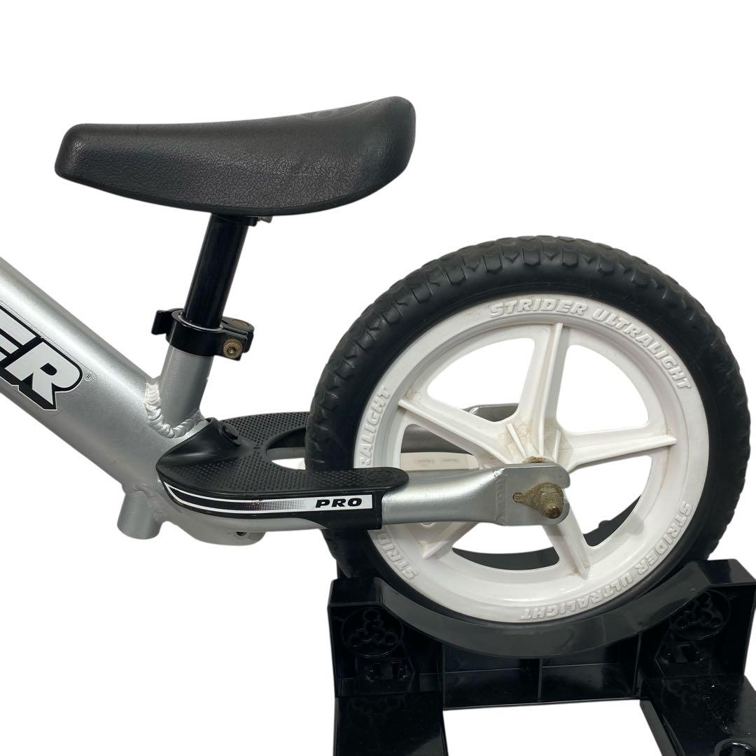 【動作良好】STRIDER PROバランスバイク 12インチ シルバー
