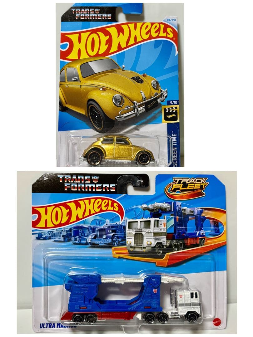 (2点) ホットウィール ウルトラマグナス ＆ バンブルビー 金
