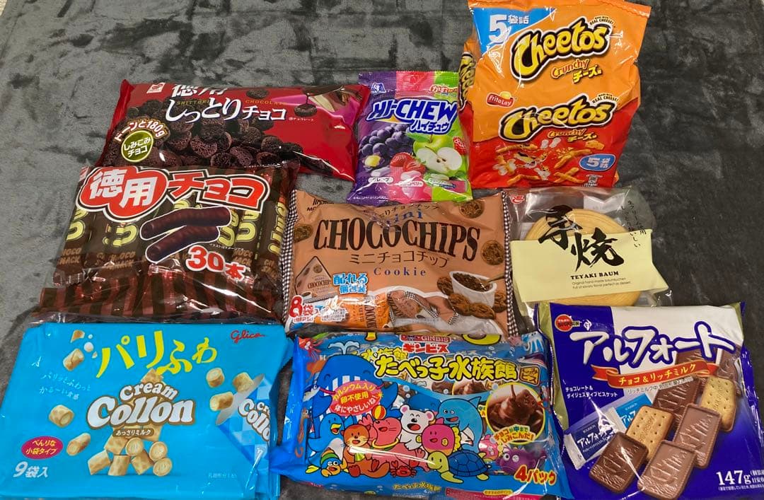 詰め合わせ　大量お菓子セット プッカ、ブラックサンダー、紗々、カントリーマアム他