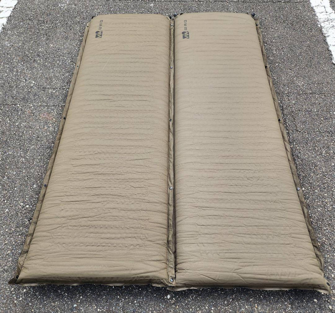 WAQ インフレータブルマット　8cm 2個セット オリーブ