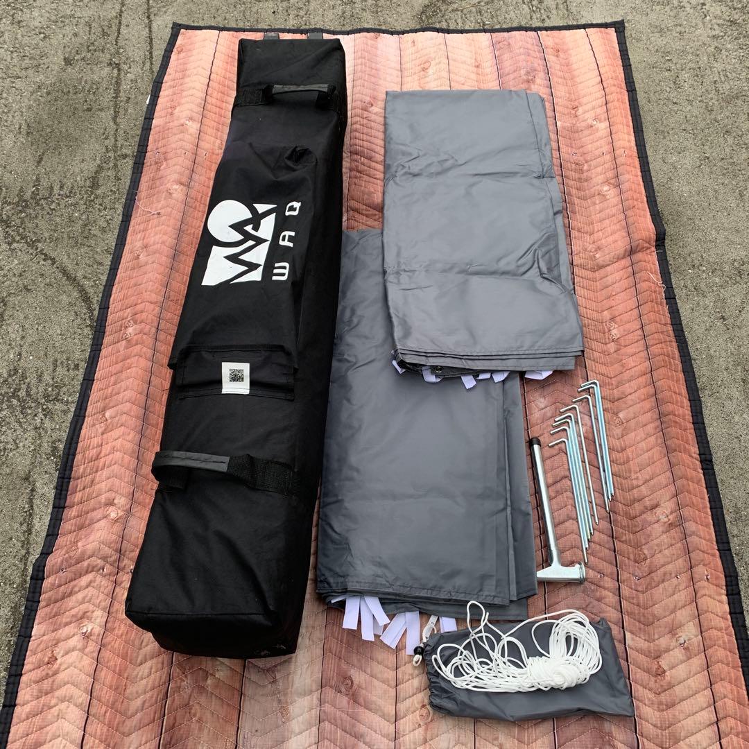 WAQ テント 3×3m 付属品あり　マルシェ　日除け