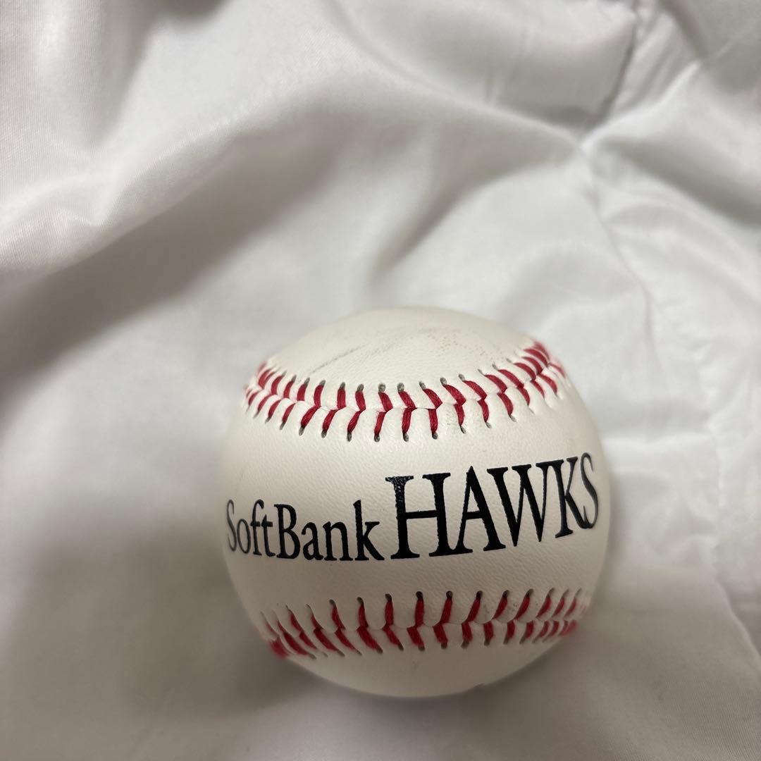 ソフトバンクホークス 今宮健太直筆サインボール＆ステッカーセット