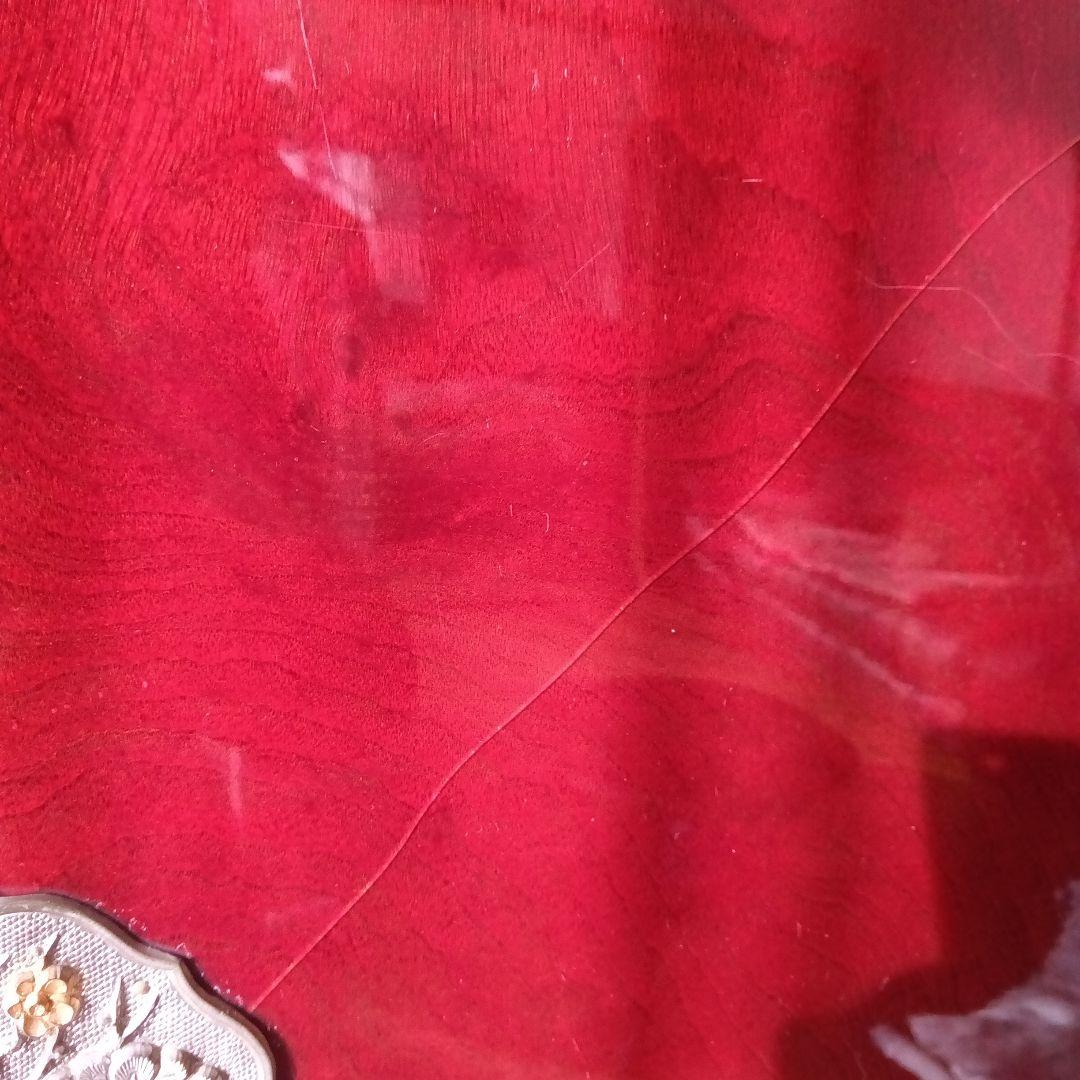 骨董洋服タンス　マホガニ貝細工