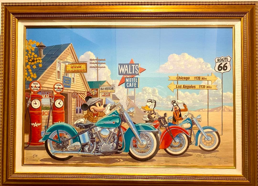 希少【限定生産50枚】ディズニー　ファインアート　「HALFWAY 」