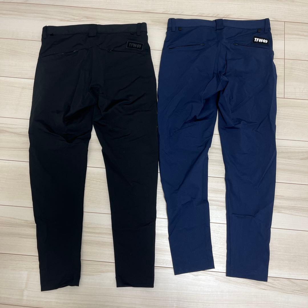 TFW49 ストレッチパンツ 2本セット 黒 紺　サイズS