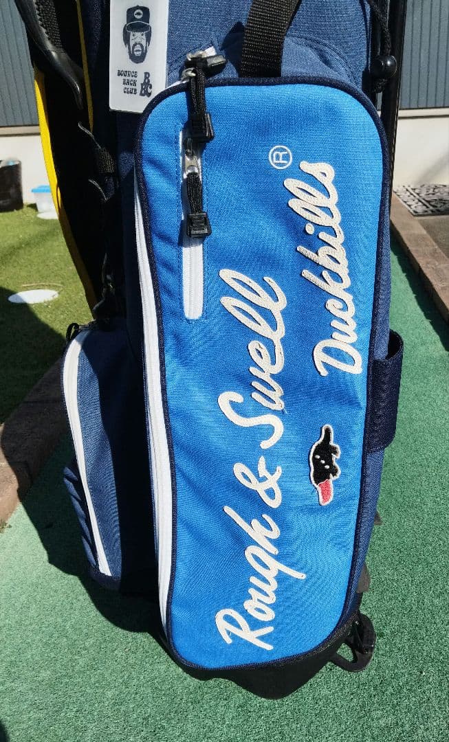 Rough & Swell キャディバッグ ネイビーイエロー