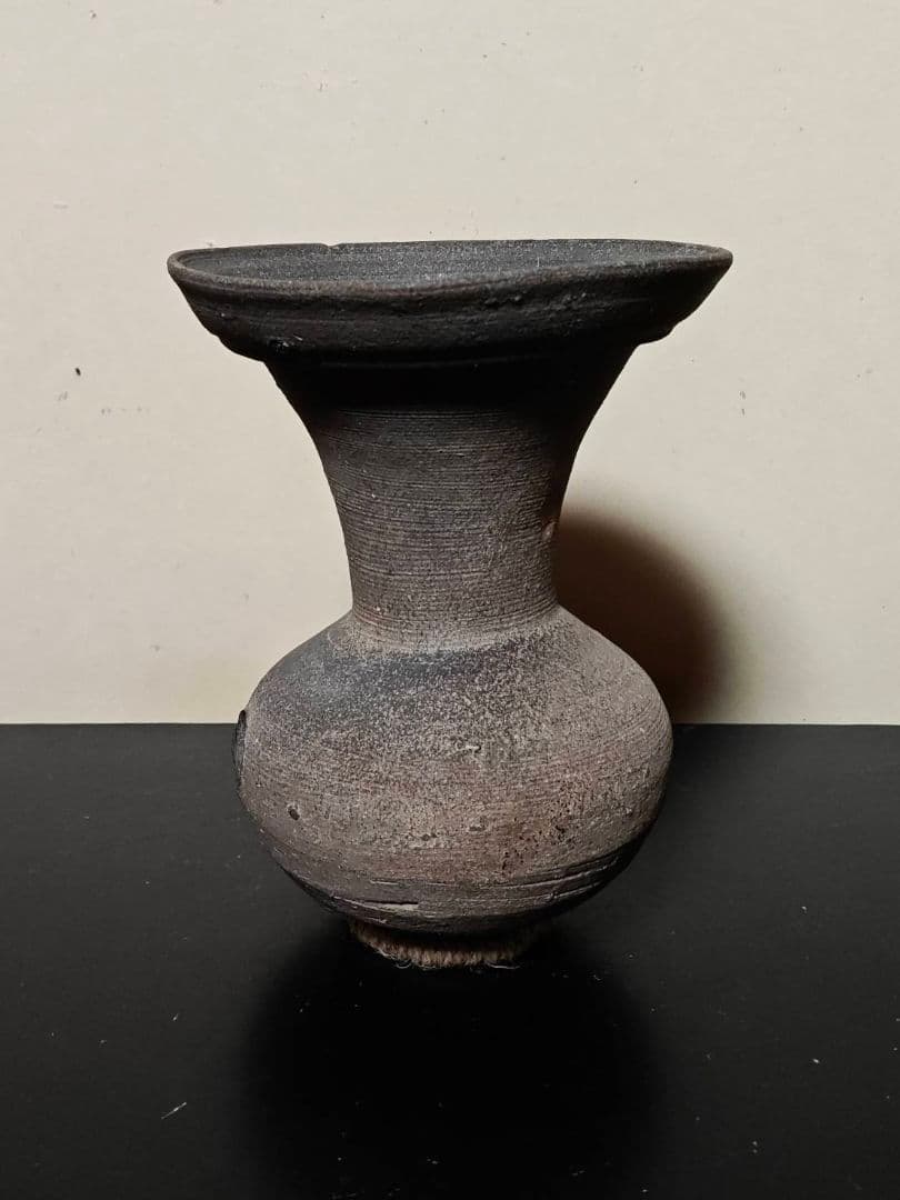 頸に窯印のある須恵器ハソウ　古墳時代　考古発掘品　古代日本　古美術　花呼ぶ器