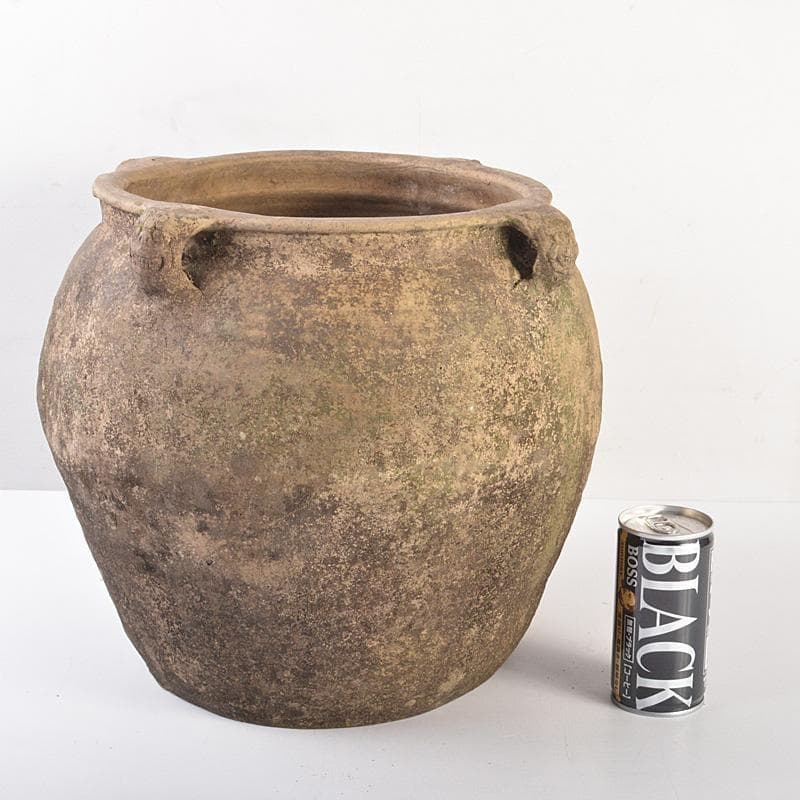 朝鮮美術　須恵器　新羅土器　新羅無釉土　四獣耳壺　M　R7540F