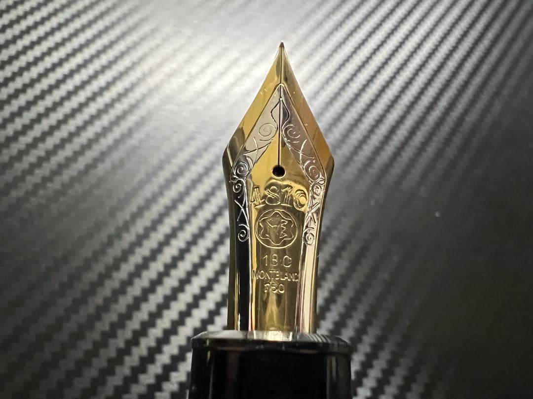 極美品 モンブラン 149 18C 3帯 万年筆 EF 極細字