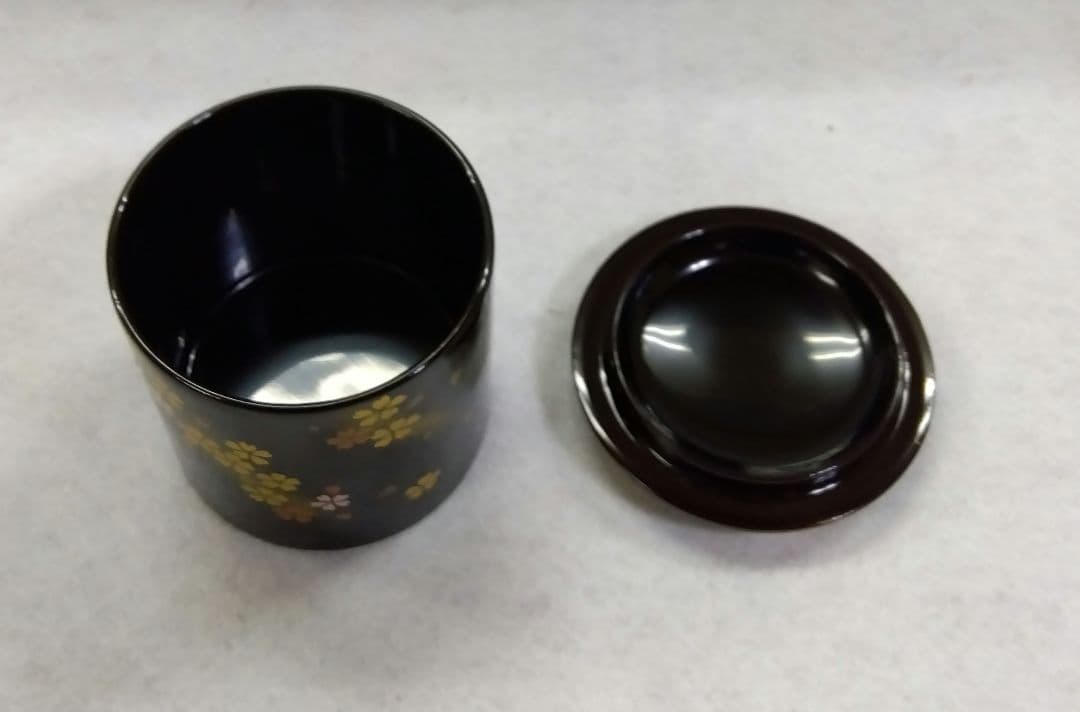 茶道具 薄器 金輪寺 桜蒔絵 蒔絵師 宮田宗景 越前蒔絵 薄茶器
