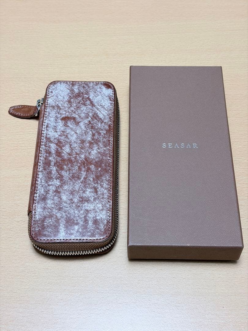 SEASAR duct マルゴーフォグ シーサー ダクト ペンケース ブラウン
