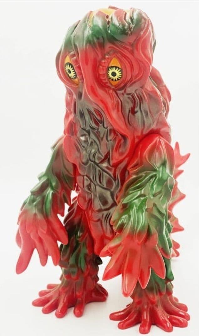 マルサン 350 ヘドラ　レッド成型　B-Type　スタンダードサイズ　ソフビ