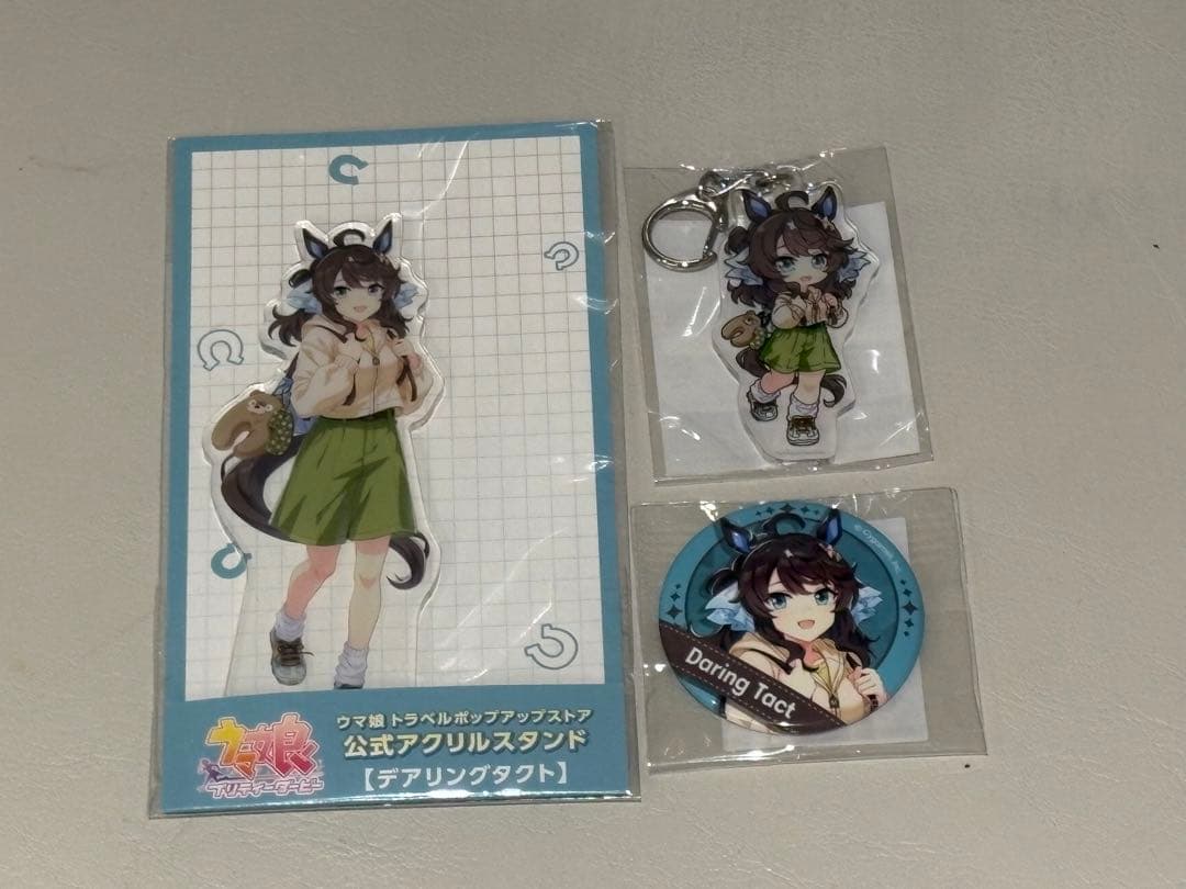 デアリングタクト缶バッジ アクリルスタンド アクキー トラベルポップアップストア