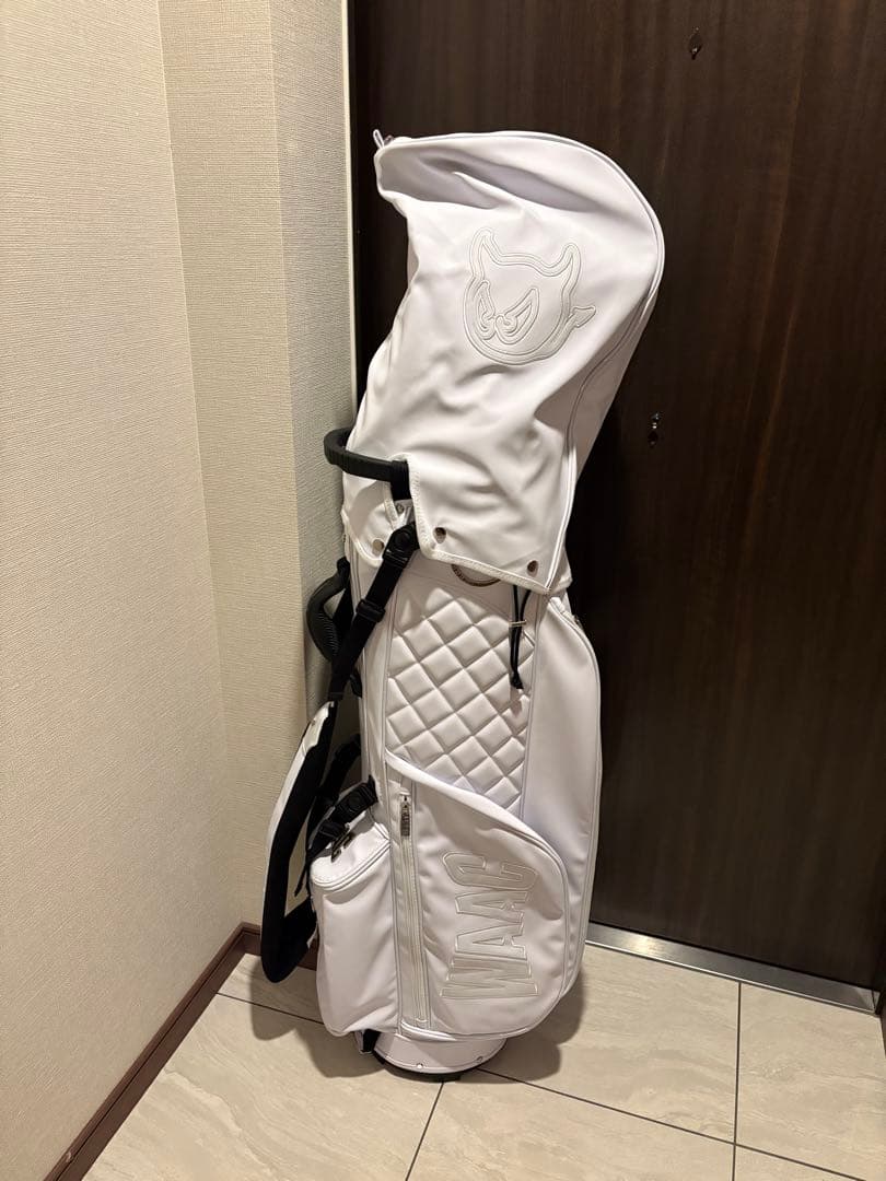新品未使用 WAAC ゴルフバッグ ホワイト ワック キャディバッグ