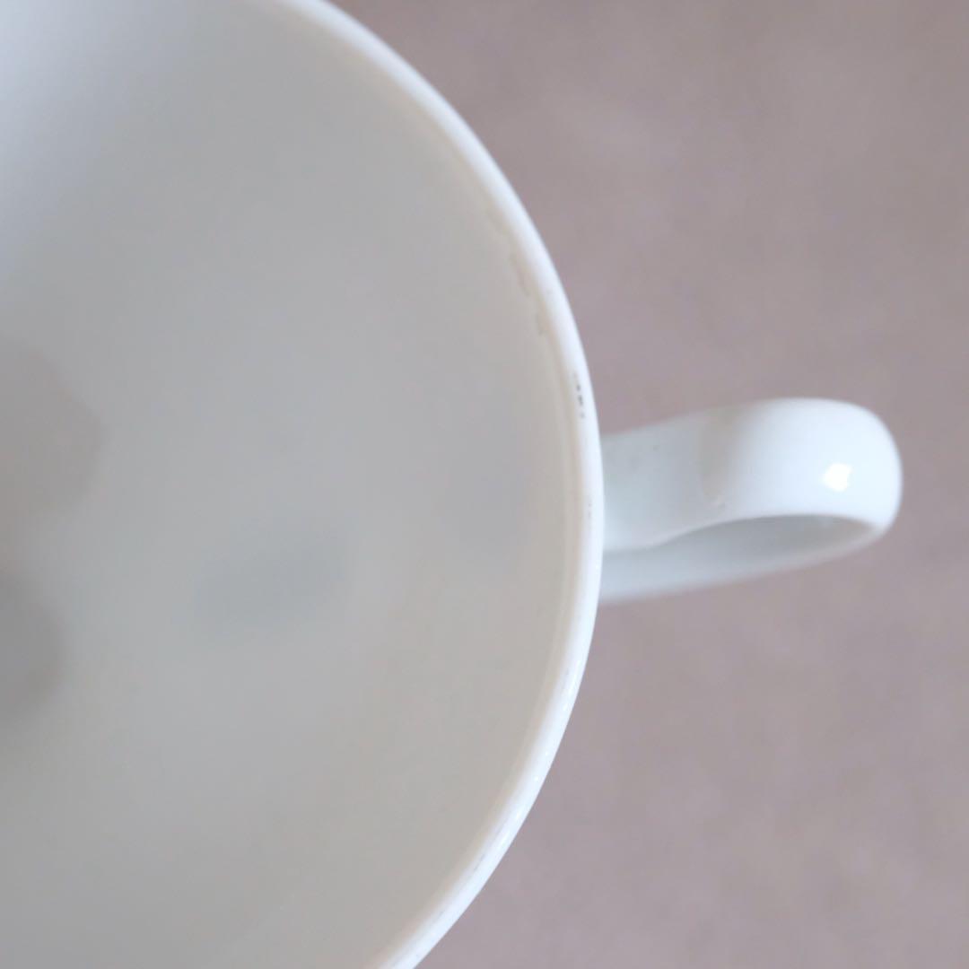 白磁 ティーカップ ペア 大正時代 骨董 アンティーク コーヒーカップ 古道具