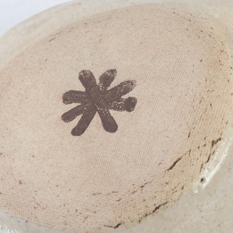 北大路魯山人作　絵瀬戸　竹文　皿　五客　黒田陶々庵書付　共箱　D　9674