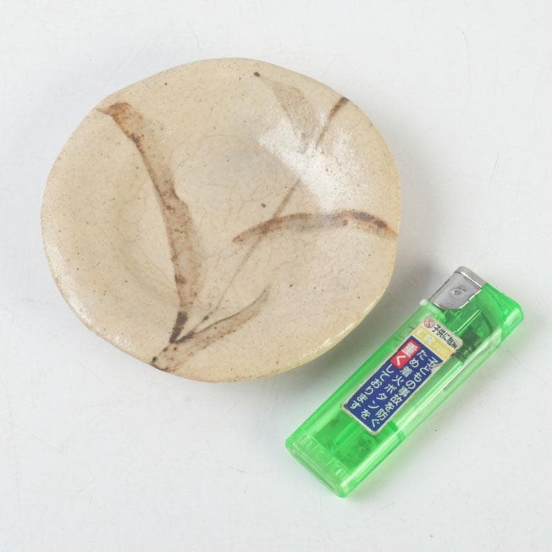 北大路魯山人作　絵瀬戸　竹文　皿　五客　黒田陶々庵書付　共箱　D　9674