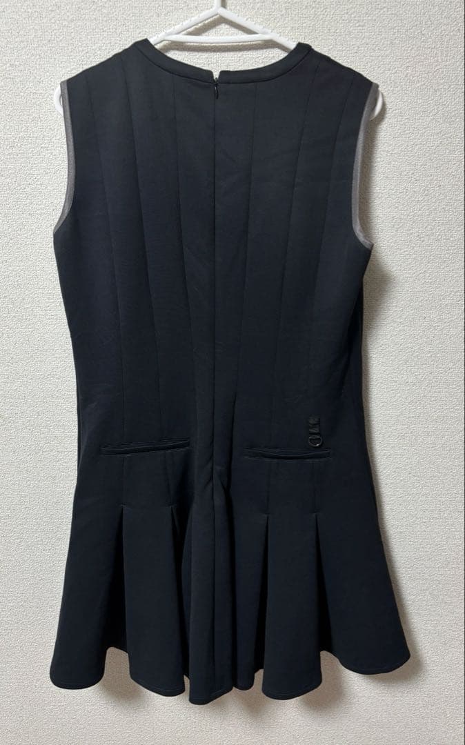 ランバンスポール タックワンピース ネイビー ゴルフウェア テニスウェア