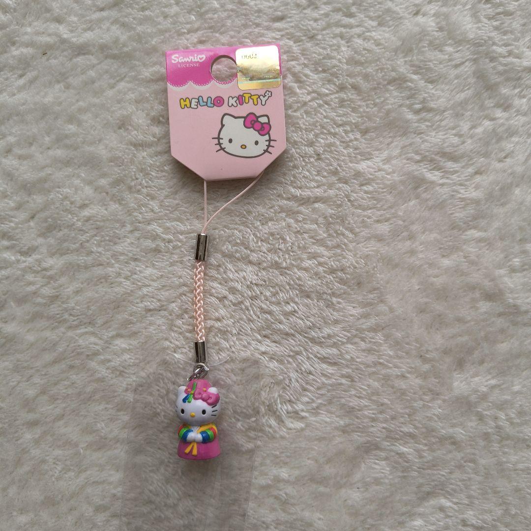 【新品未開封：レア】 ハローキティ　ご当地ストラップ　キーホルダー　：オマケ付き