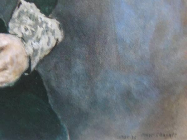 シャガール、緑衣のベラ、希少レゾネの一頁、 新品額装付