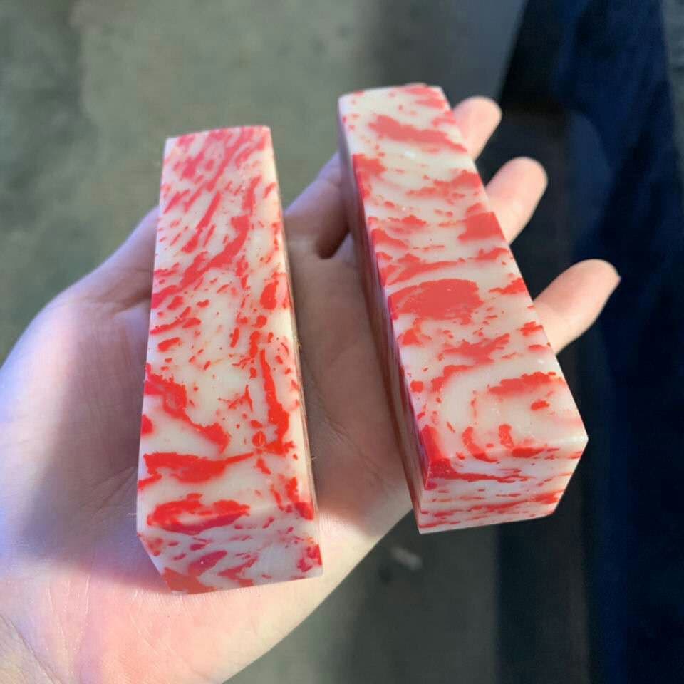 希少鶏血石 鶏血石(2点)  骨董品 石印材 【2枚】