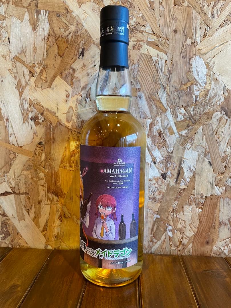 限定品 小林さんちのメイドラゴン ウイスキー ノンチルフィルタード アニメボトル