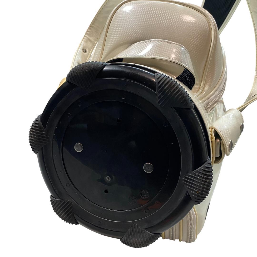 パーリーゲイツ×マスターバニー フード付き キャディバッグ ホワイト ゴルフ