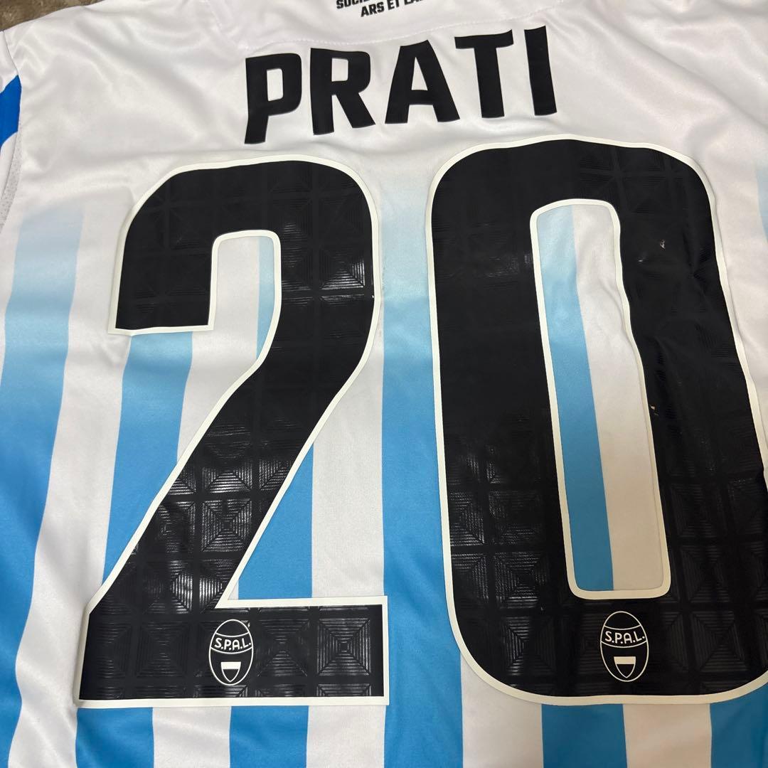 S.P.A.L. 選手用　試合用ユニフォーム　セリエB プラティ選手　証明書付