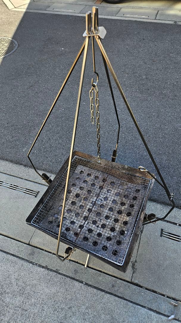 ファイアグリルラージ FGポットハンガー ラージとFGハンガー付属 トングは無し