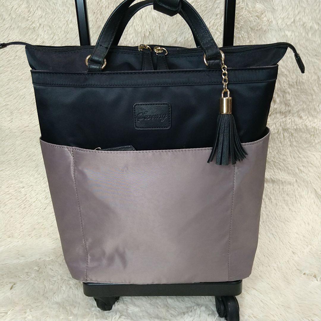 美品【スワニー】キャリーバッグ タイヤ４輪 レオパード