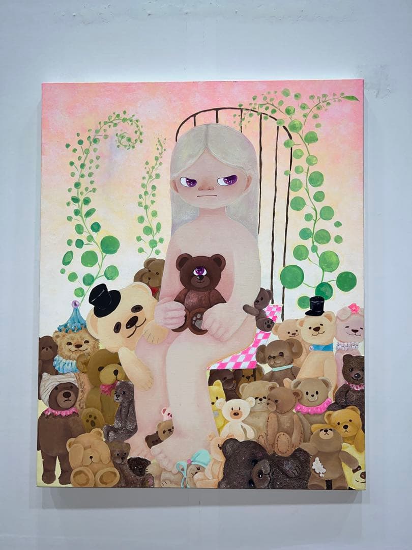 アクリル絵　オリジナル作品　キャンバス　イラストレーション