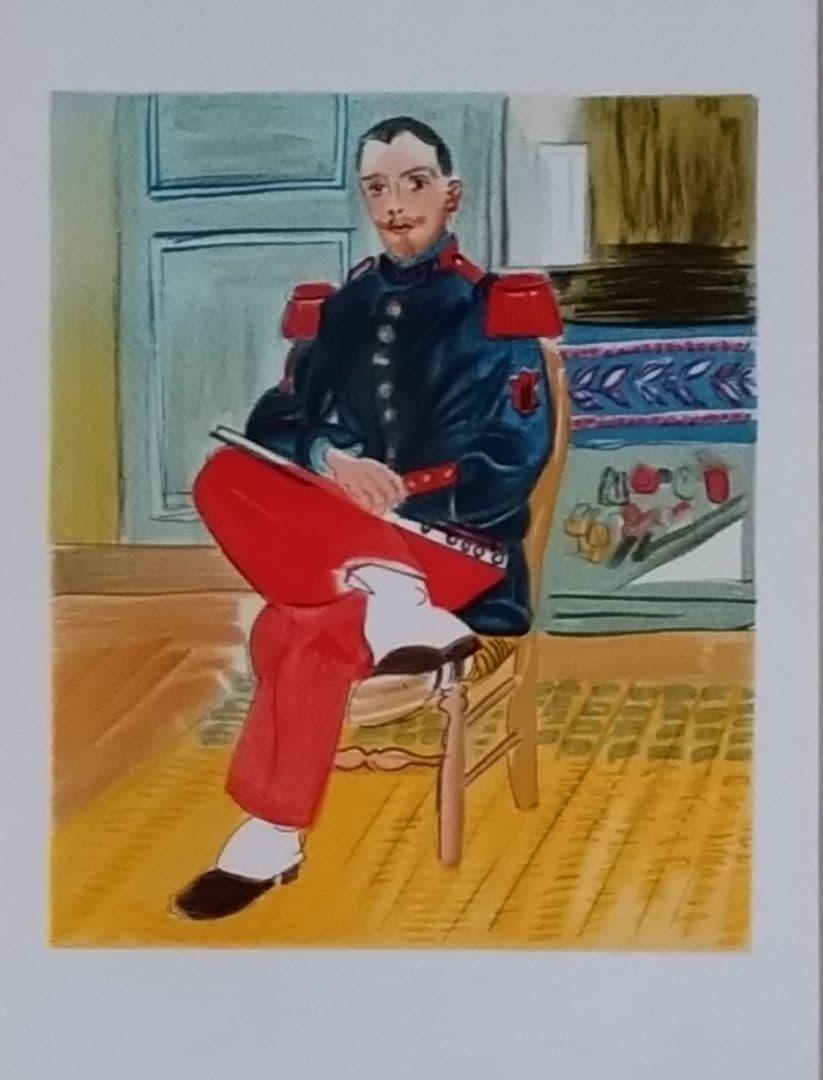 Ｋラウル・デュフィのリトグラフ　Le Flutiste