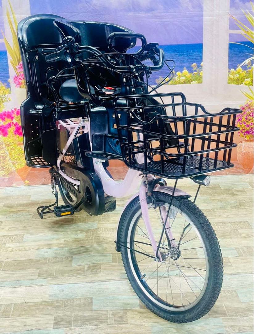 人気モデル！パスバビー12AH⭐️ヤマハ子供乗せ電動アシスト自転車Y3100