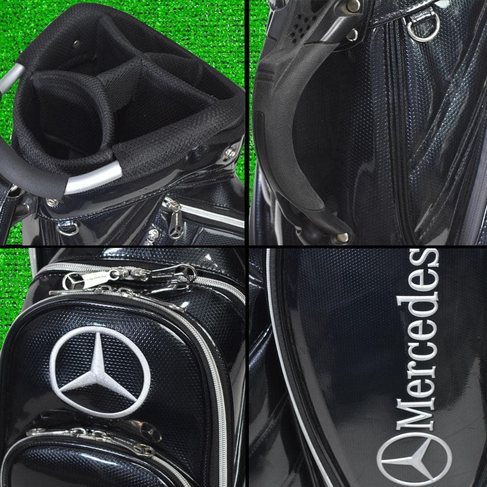 ⭐*️様 メルセデスベンツ/スタンド式 エナメルキャディバッグ 美品！