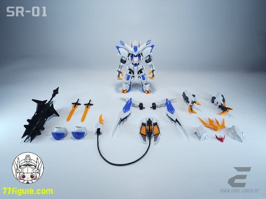 海外　中華製バエル　バルバトス似　形態切替 MGSD相当 発光 組立式プラモデル