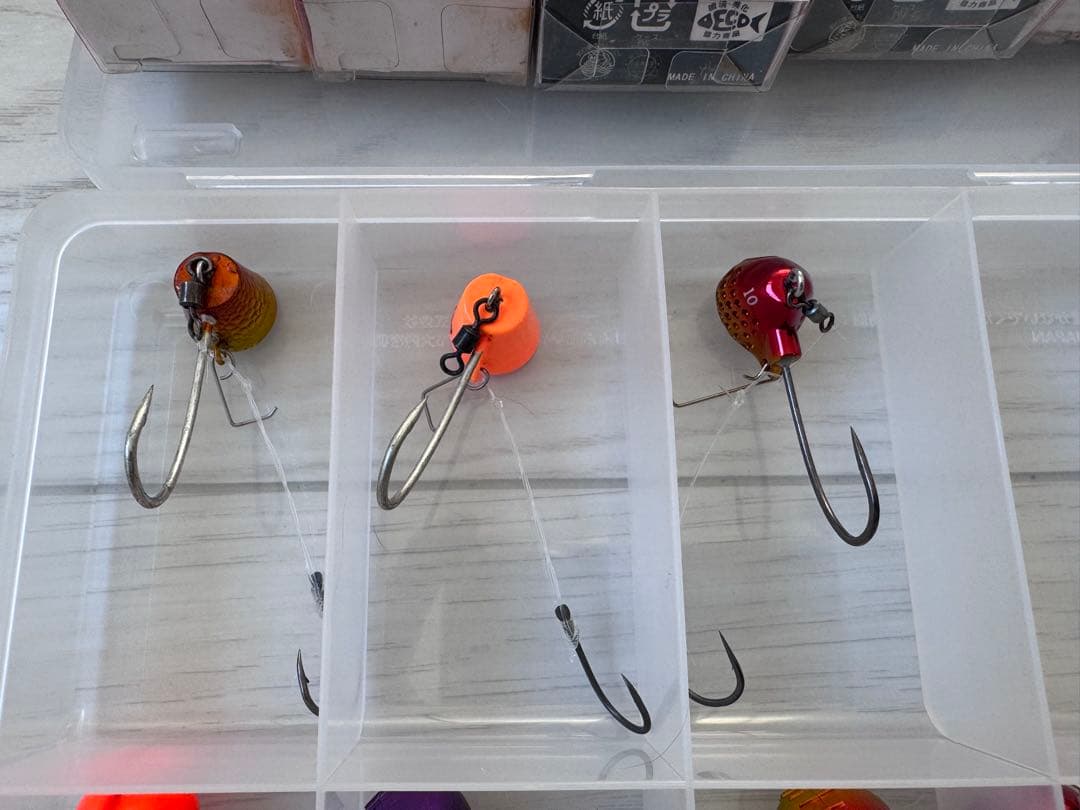 一つテンヤ　TG3個鉛12個の計15個