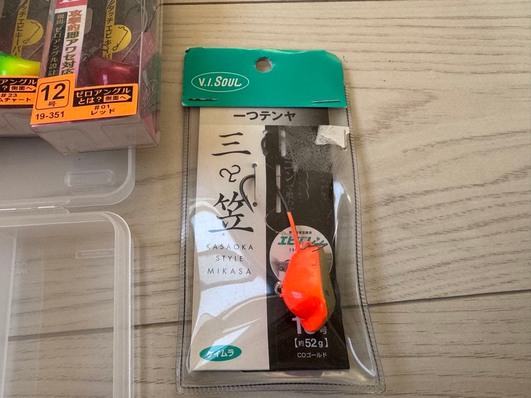 一つテンヤ　TG3個鉛12個の計15個