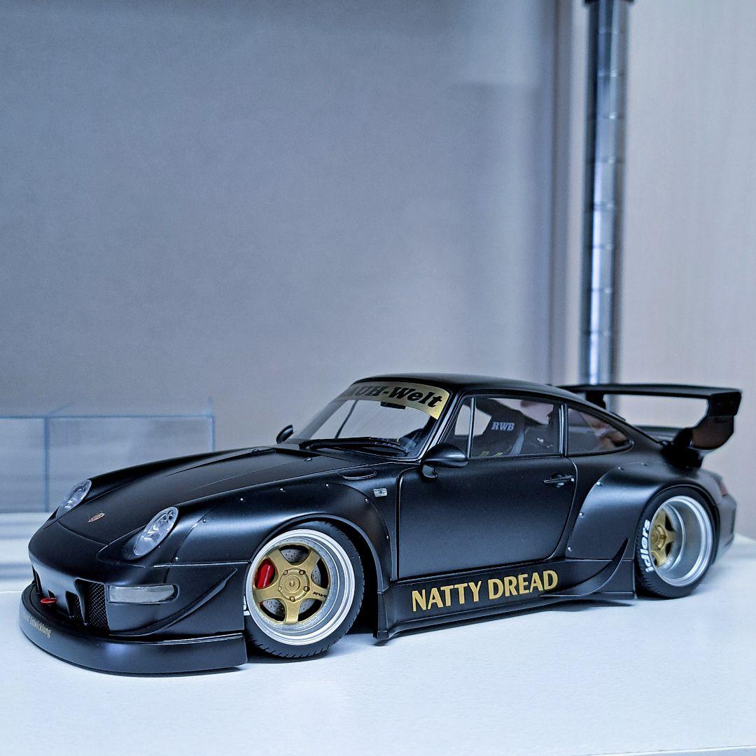 開封美品 AUTOart オートアート 1/18 RWB 993 マットブラック