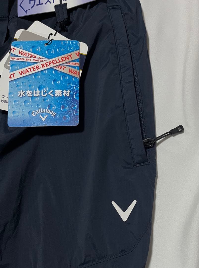 キャロウェイメンズ 撥水 ジョガーパンツ (ナイロンストレッチ・裾リブ仕様)